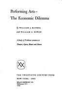Baumolin ja Bowenin kirjan Performing Arts: The Economic Dilemma nimiösivu