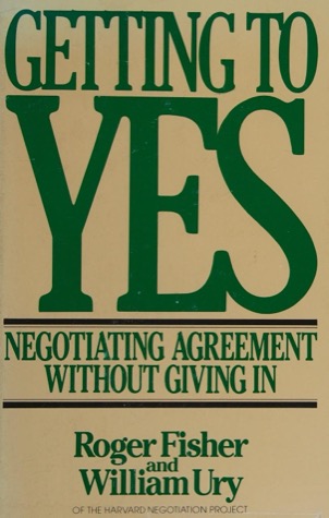 Roger Fisherin ja William Uryn kirjan Getting to Yes kansi