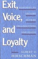Albert O. Hirschmanin kirjan Exit, Voice, and Loyalty kansi